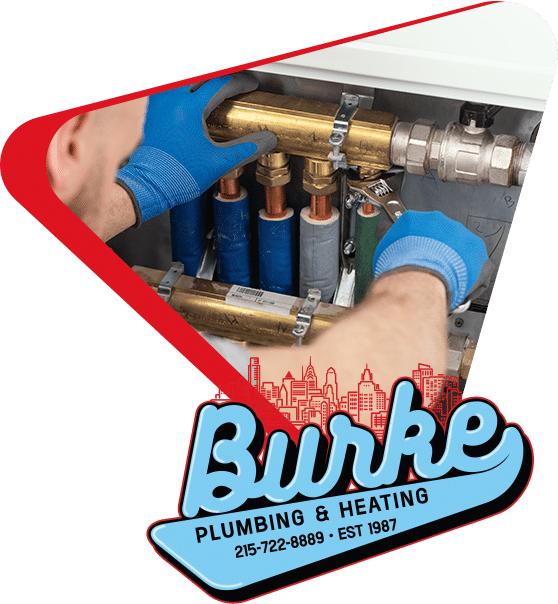 Burke Plumbing and Heating Plumber Working with Wrench